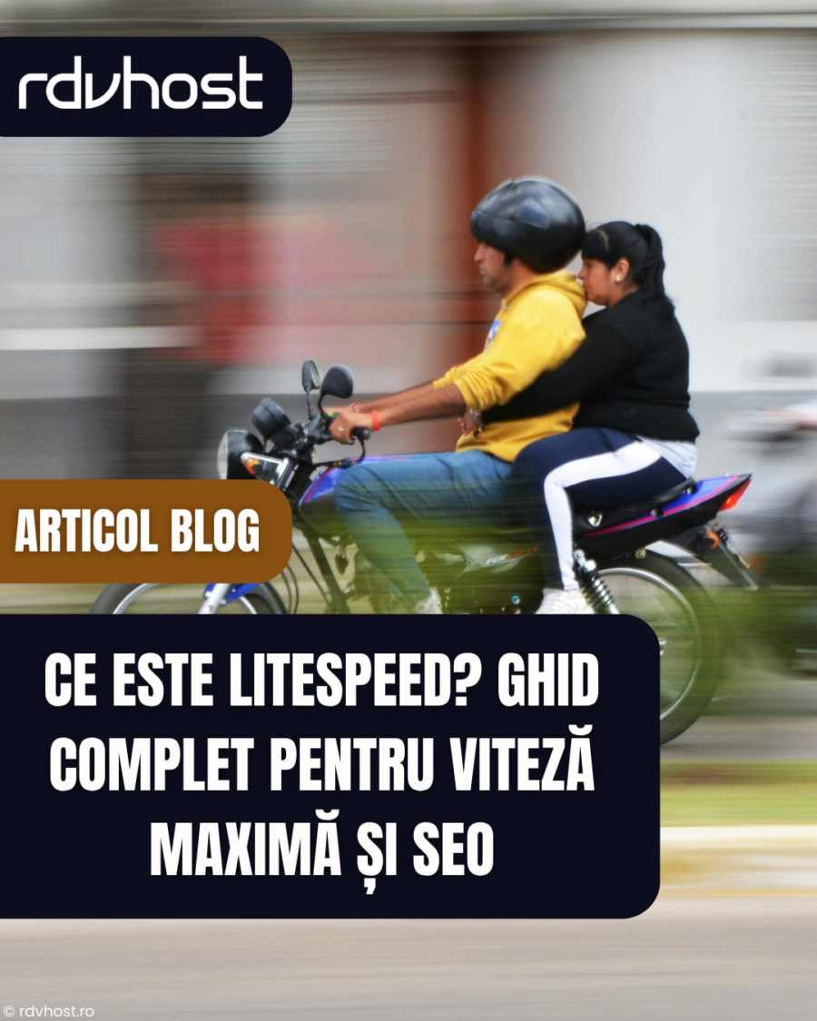 Server LiteSpeed optimizând viteza de încărcare a unui site web WordPress